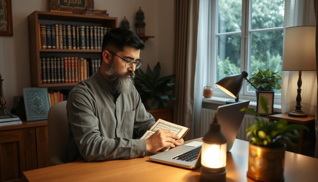 تلاوة القرآن عبر الإنترنت