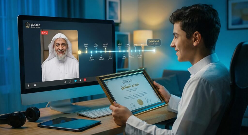 احصل على سند متصل مدرسة القران اون لاين لتحفيظ القران عن بعد تحفيظ القران عن بعد تحفيظ القران عن بعد علي يد معلمين ومعلمات حاصلين علي ايجازة بسند متصل بالنبي صلي الله عليه وسلم نخبة من أفضل المعلمين والمعلمات من مشايخ الأزهر الشريف